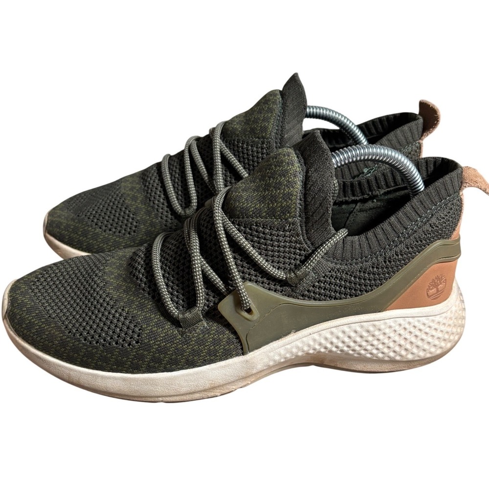 Timberland FlyRoam Go Knit Oxford Mens 8.5W Olive Green Sneakers A1O9N Aerocore